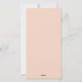 レトロ幾何学的クリスマスツリー赤面フォレストグリーン シーズンカード (裏面)