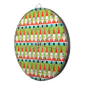 レトロ幾何学的サンタダーツボード ダーツボード (正面右)