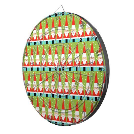 レトロ幾何学的サンタダーツボード ダーツボード (正面右)