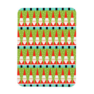 レトロ幾何学的サンタフレキシブルマグネット マグネット