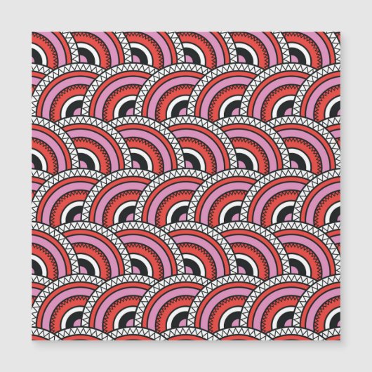 レトロ幾何学的シームレスパターン (正面)