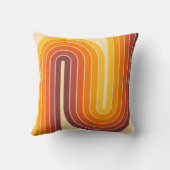 レトロ幾何学的ダブルアーチデザイン クッション (裏面)