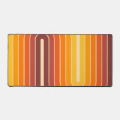 レトロ幾何学的ダブルアーチデザイン デスクマット (正面)