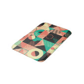 レトロ幾何学的パターンデザイン バスマット (アングル)