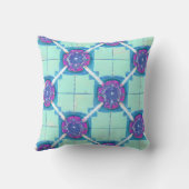 レトロ幾何学的パターン クッション (裏面)