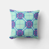 レトロ幾何学的パターン クッション (正面)