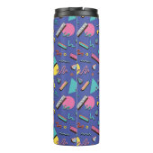 レトロ幾何学的パターン タンブラー (裏面)