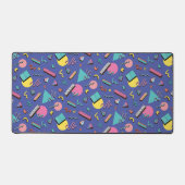 レトロ幾何学的パターン デスクマット (正面)