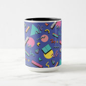 レトロ幾何学的パターン マグカップ (中央)