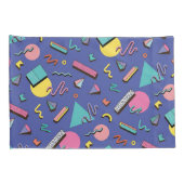 レトロ幾何学的パターン 枕カバー (裏面-右)