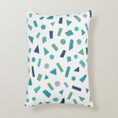 レトロ幾何学的パターン – 80sメンフィススタイルデザイン アクセントクッション (正面(垂直))