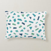 レトロ幾何学的パターン – 80sメンフィススタイルデザイン アクセントクッション (裏面)