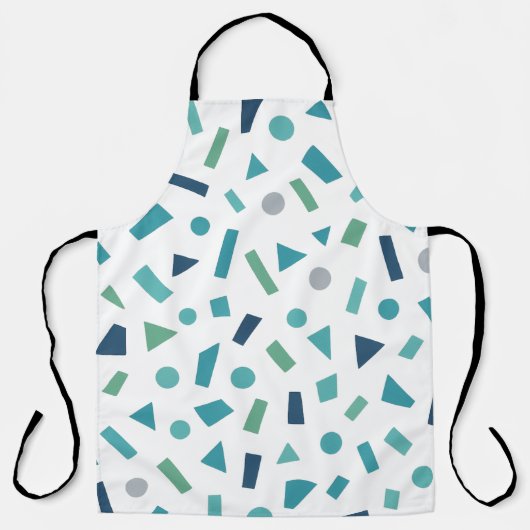 レトロ幾何学的パターン – 80sメンフィススタイルデザイン エプロン (正面)