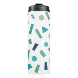 レトロ幾何学的パターン – 80sメンフィススタイルデザイン タンブラー