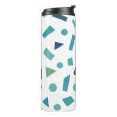 レトロ幾何学的パターン – 80sメンフィススタイルデザイン タンブラー (回転左)