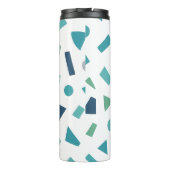 レトロ幾何学的パターン – 80sメンフィススタイルデザイン タンブラー (裏面)