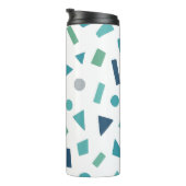 レトロ幾何学的パターン – 80sメンフィススタイルデザイン タンブラー (回転右)