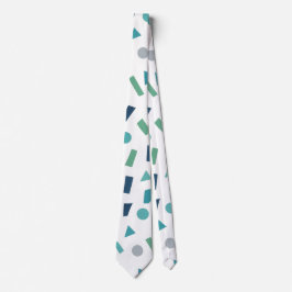 レトロ幾何学的パターン – 80sメンフィススタイルデザイン ネクタイ