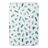 レトロ幾何学的パターン – 80sメンフィススタイルデザイン バスマット (正面縦)