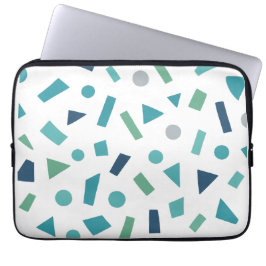 レトロ幾何学的パターン – 80sメンフィススタイルデザイン ラップトップスリーブ
