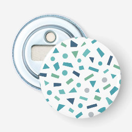 レトロ幾何学的パターン – 80sメンフィススタイルデザイン 栓抜き