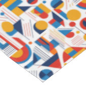 レトロ幾何学的抽象芸術パット#11ネイビー金ゴールドID1067 テーブルクロス (アングル)