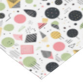 レトロ幾何学的抽象芸術パット#2 Sage Pink ID1067 テーブルクロス (アングル)