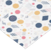 レトロ幾何学的抽象芸術パット#6 NavyバラID1067 テーブルクロス (アングル)