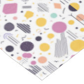 レトロ幾何学的抽象芸術パーツ#8マゼンタID1067 テーブルクロス (アングル)