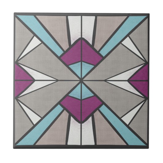 レトロ幾何学 タイル (正面)