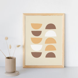 レトロ幾何学 ポスター