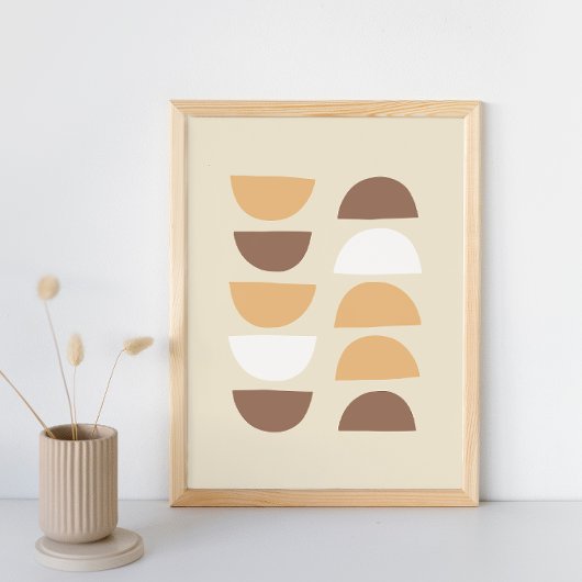 レトロ幾何学 ポスター