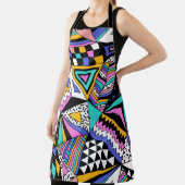 レトロ幾何形状：カラフルヴィンテージ。 エプロン (インサイチュ)