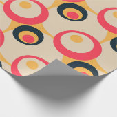 レトロ幾何芸術的抽象芸術パターン#10 ラッピングペーパー (角)