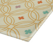 レトロ幾何連動円パターン カッティングボード (角)