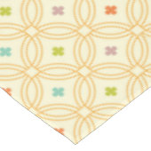 レトロ幾何連動円パターン テーブルクロス (アングル)