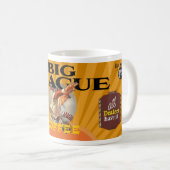 レトロ広告のビッグリーグコーヒー コーヒーマグカップ (正面右)