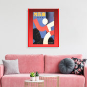 レトロ広告ヴィンテージの記号中国の広告 キャンバスプリント (インサイチュ (リビング))