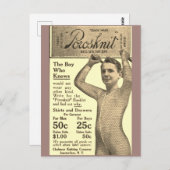 レトロ広告下着 ポストカード (正面/裏面)