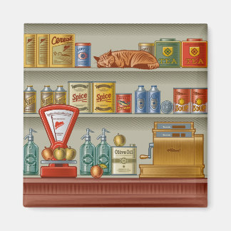 レトロ店 マグネット