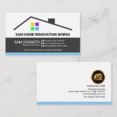 レトロ建物ルーフトップホーム修復建築 名刺 (正面/裏面)