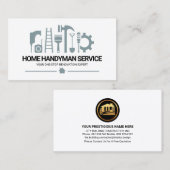 レトロ建築のツールのモチーフ 名刺 (正面/裏面)