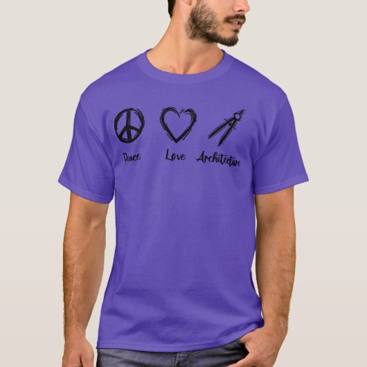 レトロ建築愛 Tシャツ (正面)