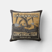 レトロ建築 – ショベル装飾用クッション クッション (裏面)