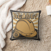 レトロ建築 – 安全ヘルメット装飾用クッション クッション (ブランケット)