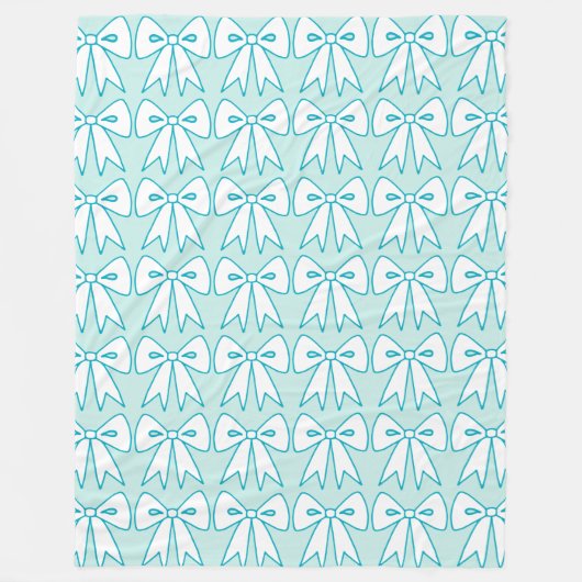 レトロ弓毛布ギフト フリースブランケット (正面)