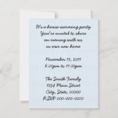 レトロ引っ越し祝いパーティーパーティー 招待状 (裏面)