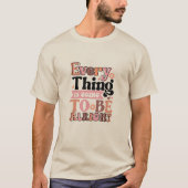 レトロ引用文Every Thing Tシャツ (正面)