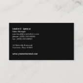 レトロ引越し業者名刺 名刺 (裏面)