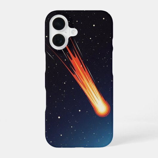 レトロ彗星の尾 iPhone 16ケース (裏面)